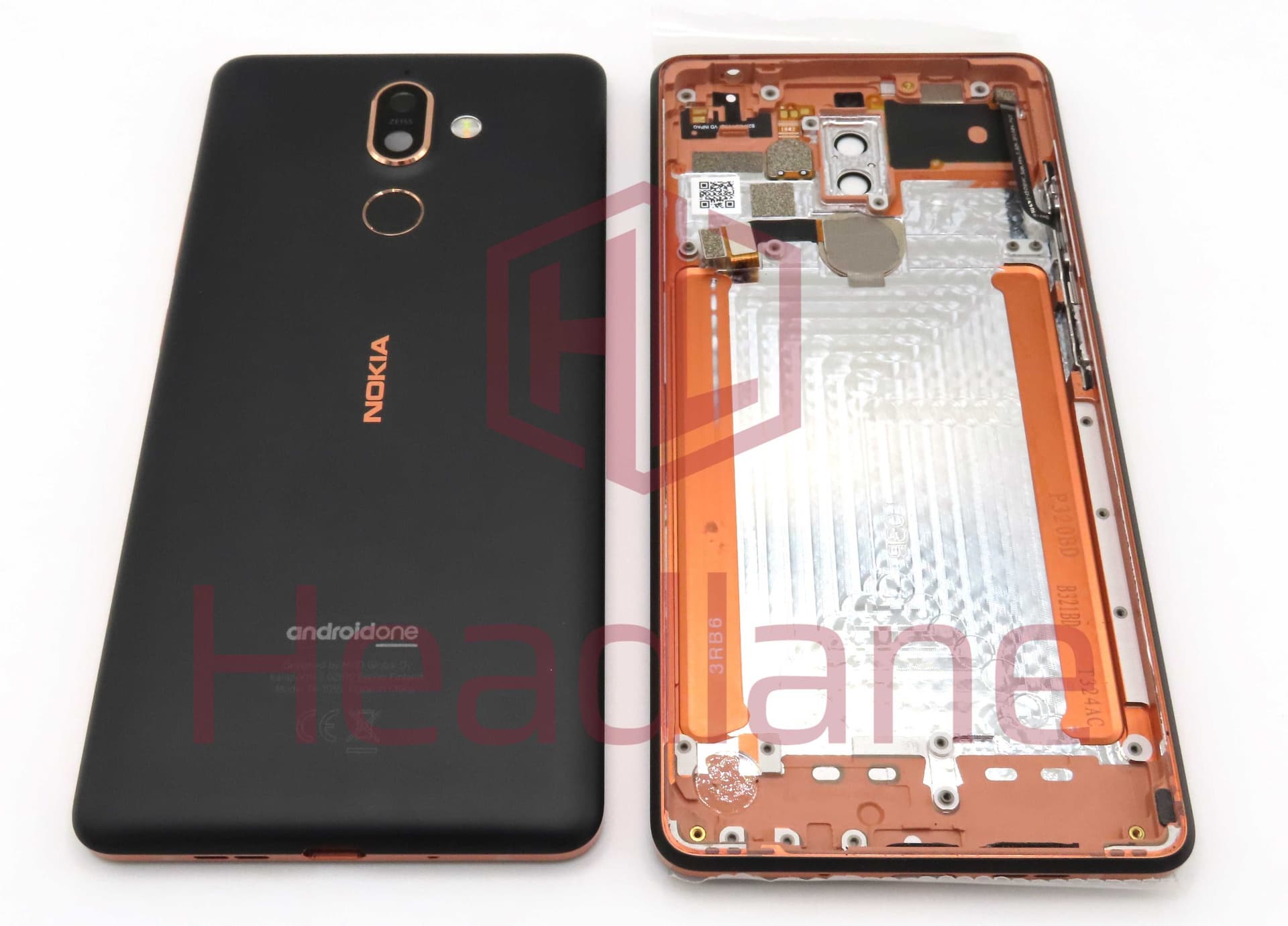 Nokia TA-1055 7 Plus Back / Battery Cover - Black - 20B2NBW0003