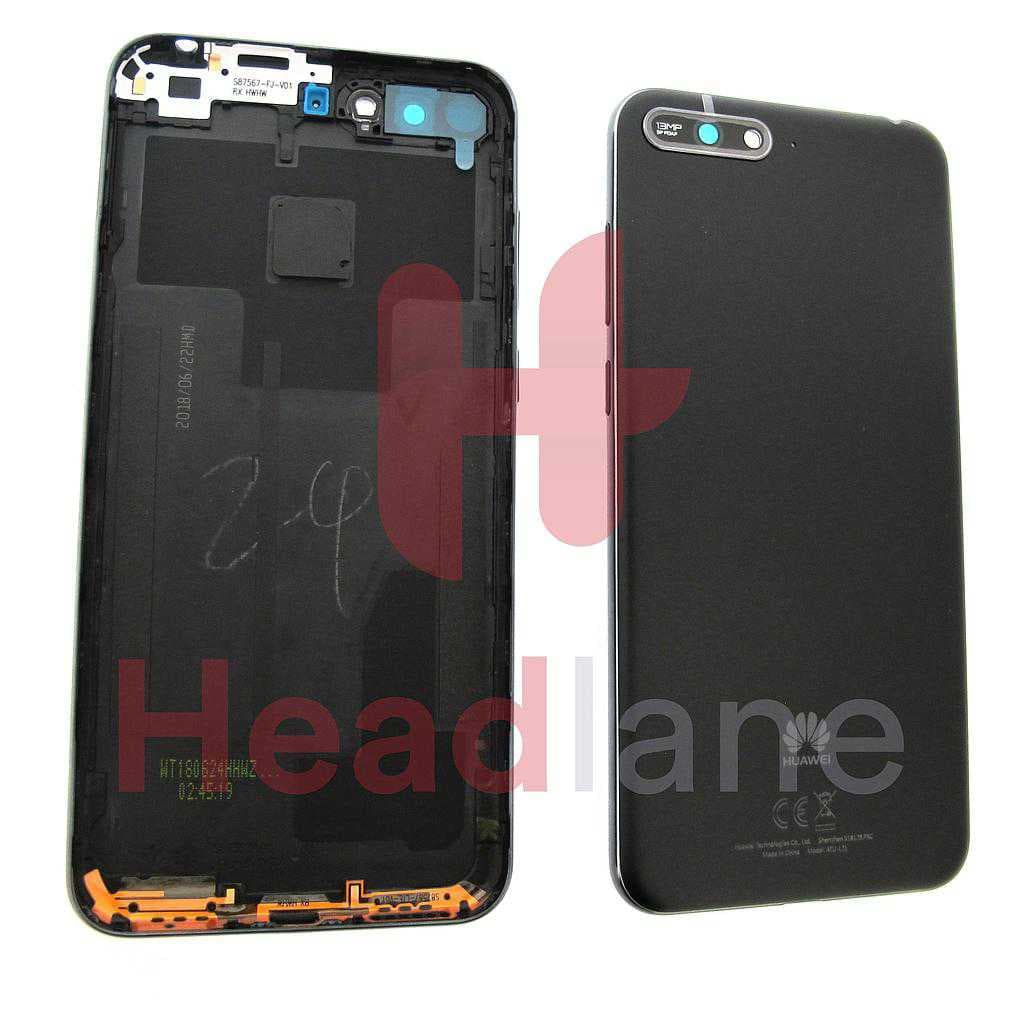 Huawei Y6 (2018) Battery / Back Cover - Black - 97070TXT - Huawei Replacement Part