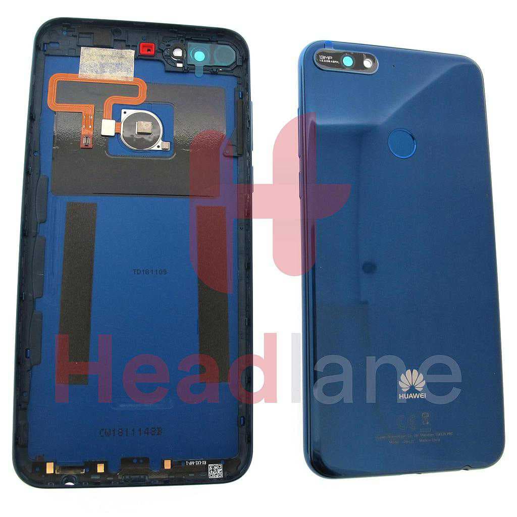 Huawei Y7 (2018) Back / Battery Cover - Blue - 97070THR - Huawei Replacement Part