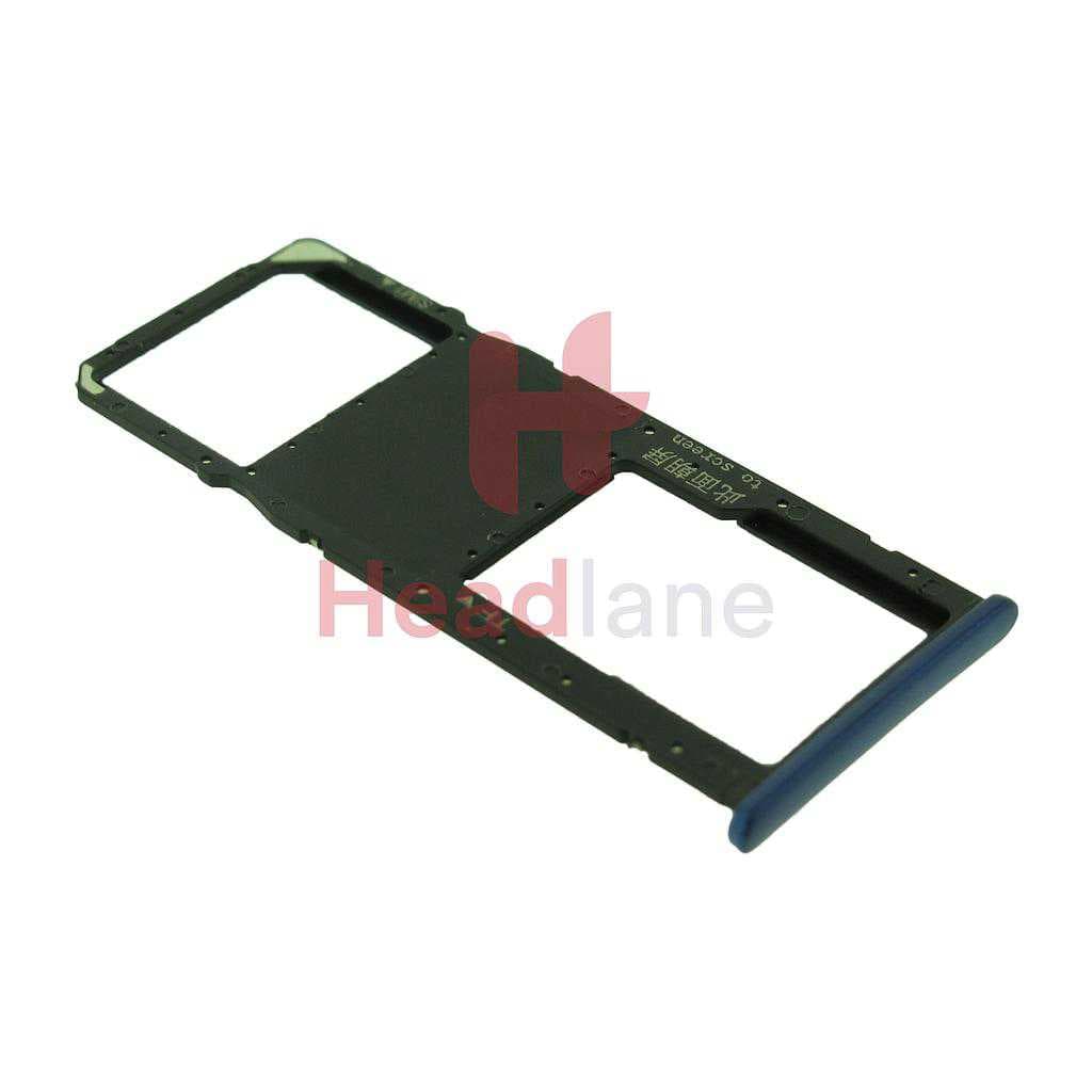 Huawei Y7 (2018) SIM / Memory Card Tray - Blue - 97070TJK - Huawei Replacement Part