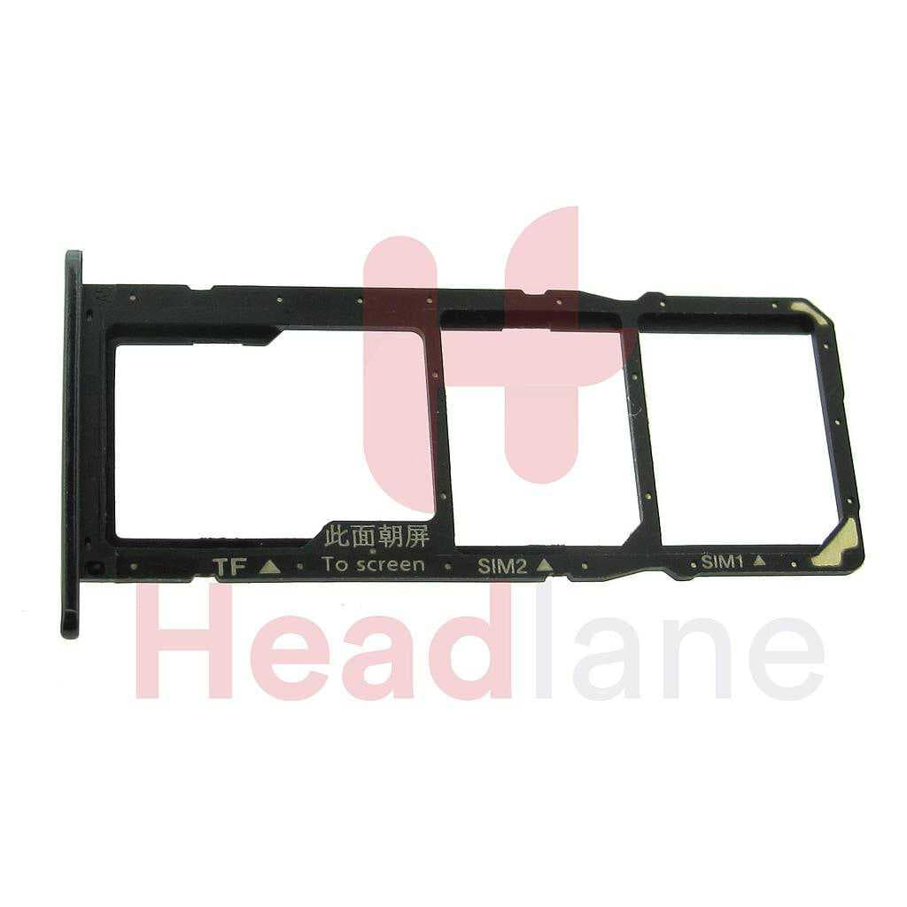 Huawei Y6 (2018) Memory / SIM Card Tray - Black - 97070TRA - Huawei Replacement Part