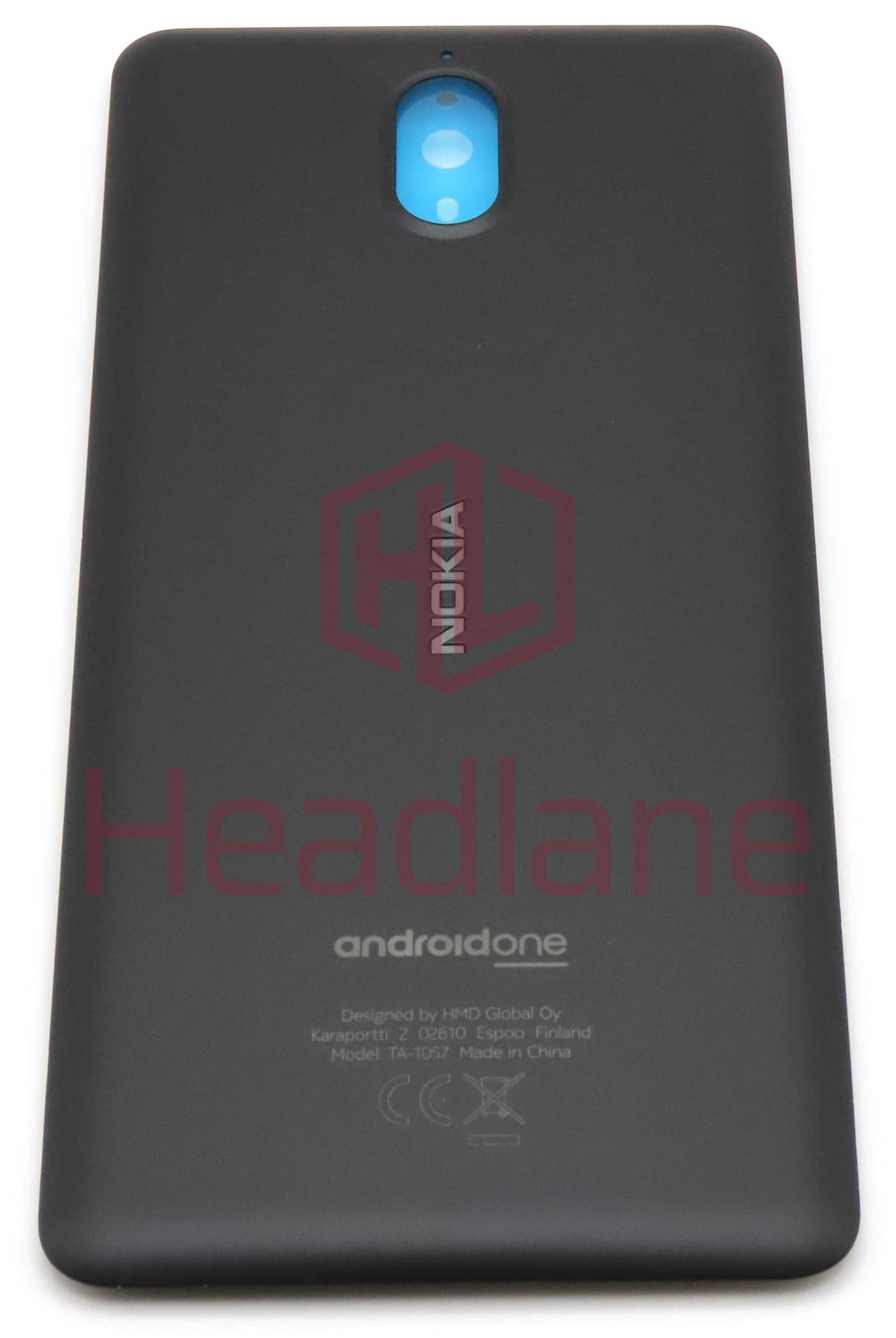 Nokia TA-1057 TA-1063 3.1 Back / Battery Cover - Black - 20ES2BW0004 - Nokia (HMD) Replacement Part