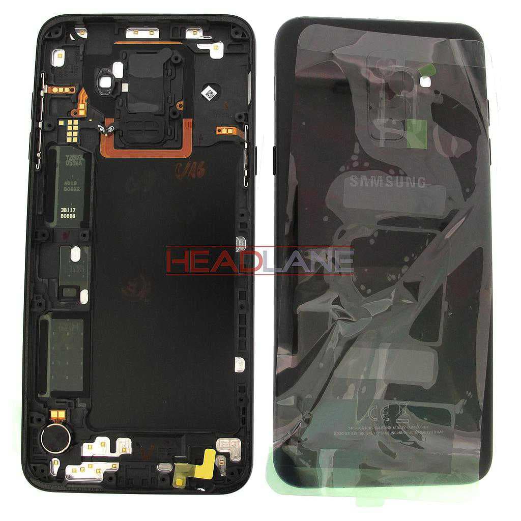 Samsung SM-A605 Galaxy A6+ (2018) Battery Cover - Black - GH82-16428A - Samsung Replacement Part