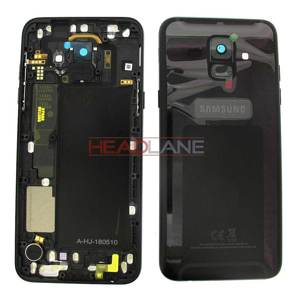 Samsung SM-A600 Galaxy A6 (2018) Battery Cover - Black (Dual SIM) - GH82-16421A - Samsung Replacement Part
