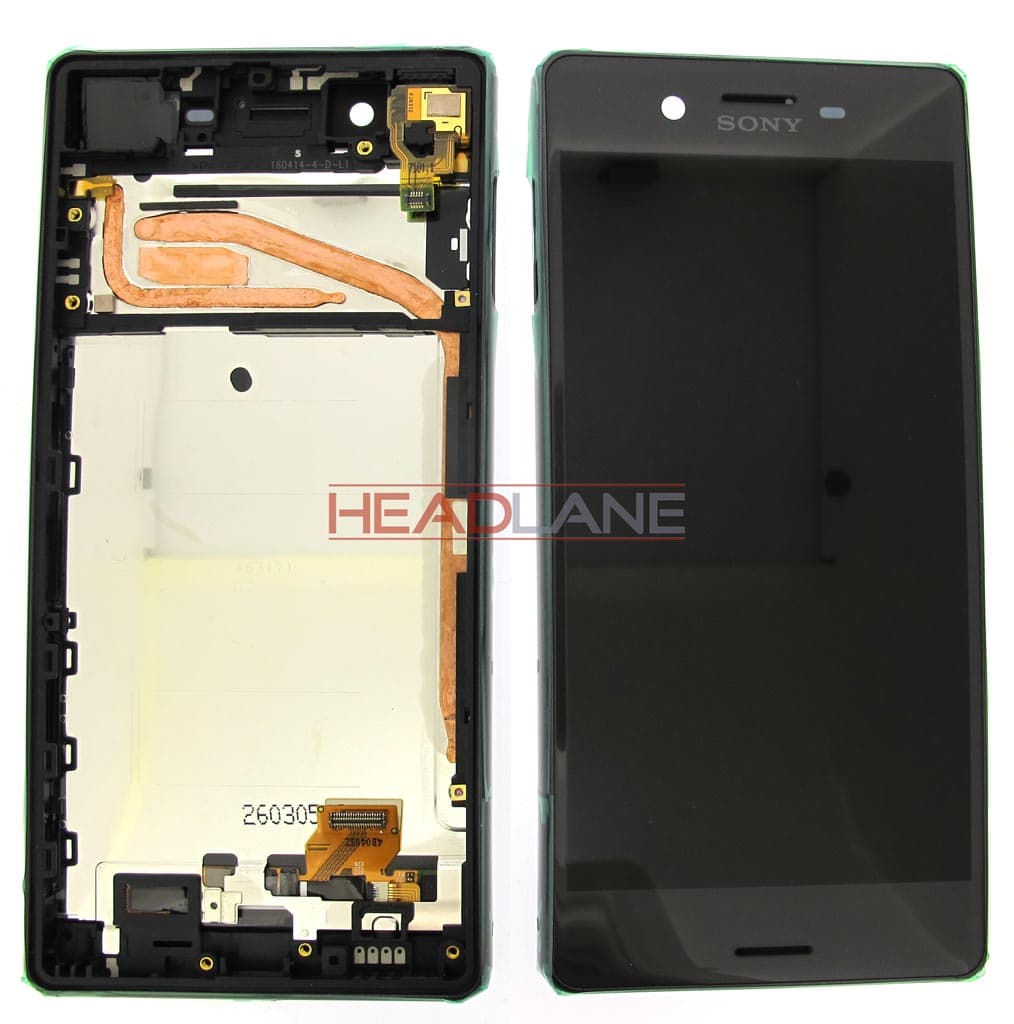 Sony F5121 / F5122 Xperia X LCD Display / Screen + Touch - Black - 1302-4791 - Sony Replacement Part