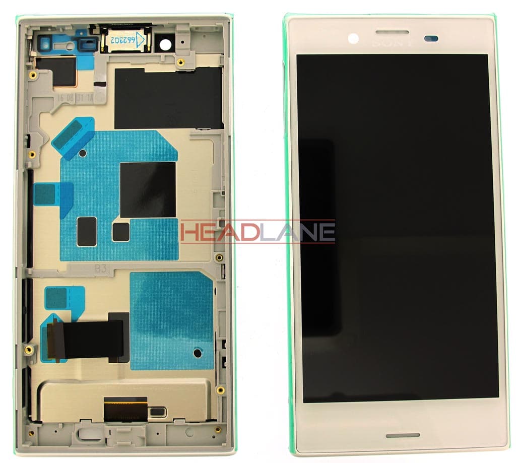 Sony F5321 Xperia X Compact LCD Display / Screen + Touch - White - 1304-1871 - Sony Replacement Part