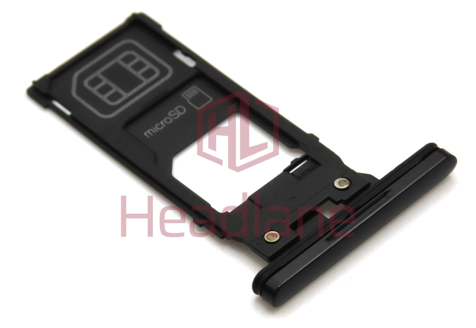 Sony H8416 H9436 Xperia XZ3 SIM / Memory Card Tray - Black - 1313-0582