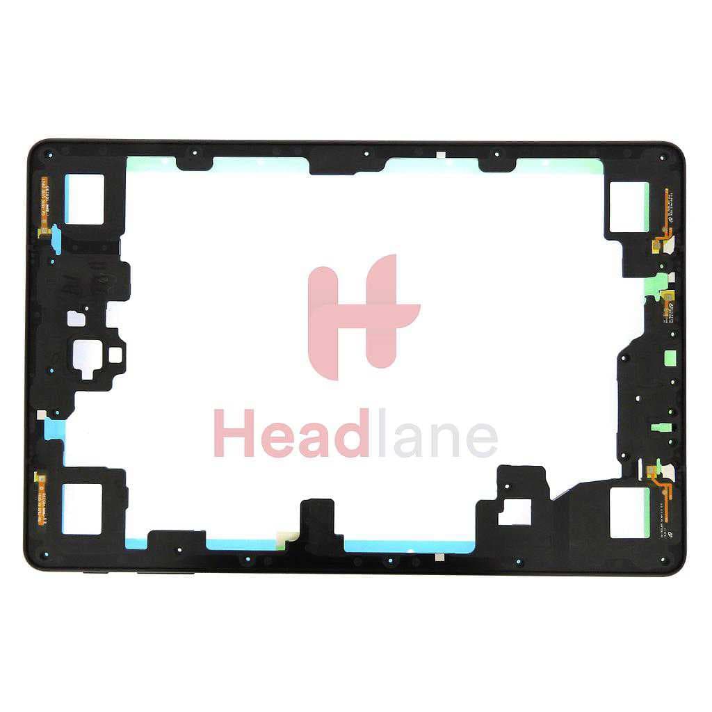 Samsung SM-T830 Galaxy Tab S4 10.5" WiFi Middle Cover / Chassis - Black - GH96-11975A - Samsung Replacement Part