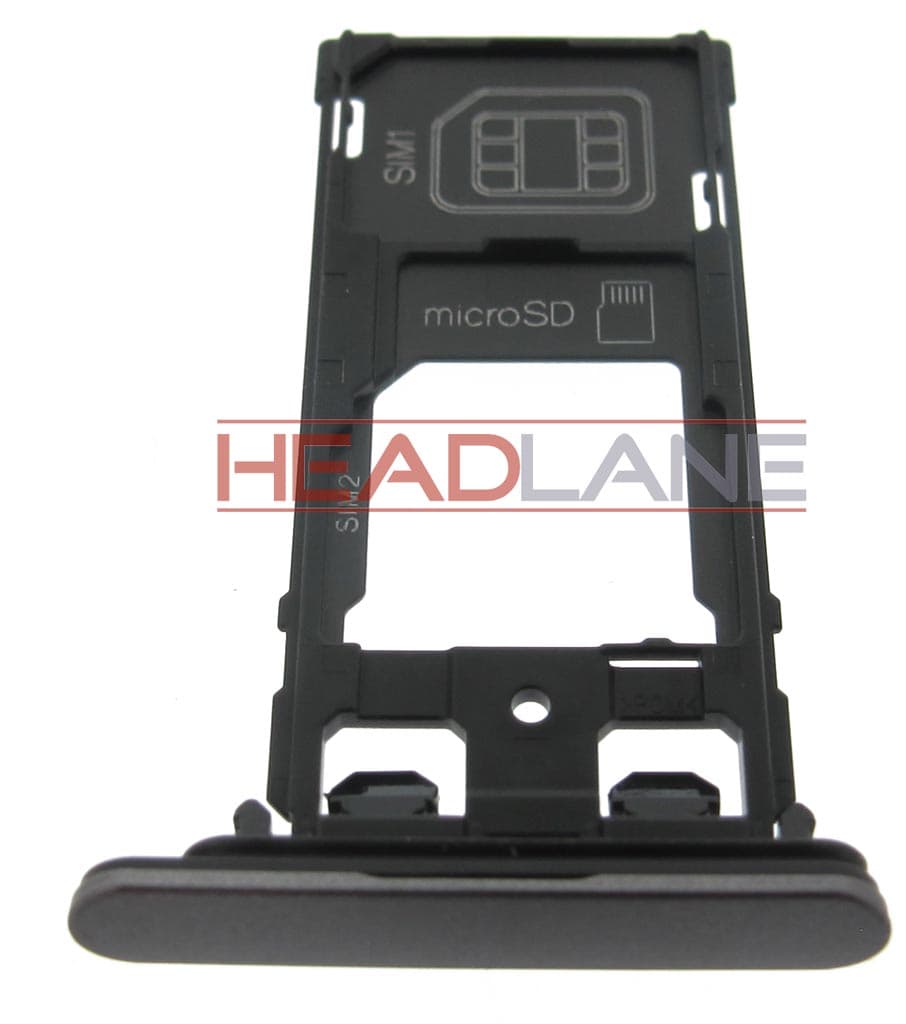 Sony F8131 Xperia X Performance DUAL SIM Tray Cap - Black - 1302-3713 - Sony Replacement Part