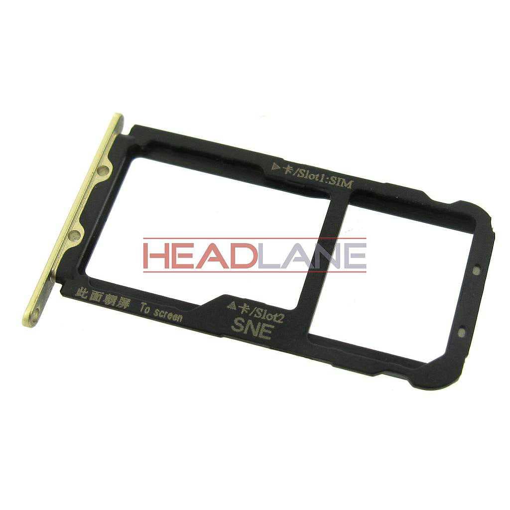 Huawei Mate 20 Lite SIM Card Tray - Gold - 51661KAX - Huawei Replacement Part