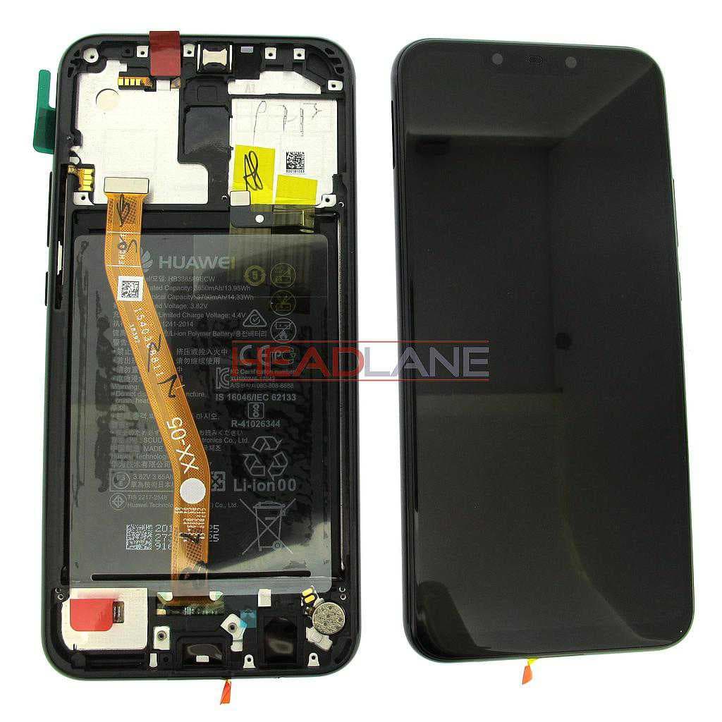 Huawei Mate 20 Lite LCD Display / Screen + Touch + Battery Assembly - Black - 02352DKK - Huawei Replacement Part