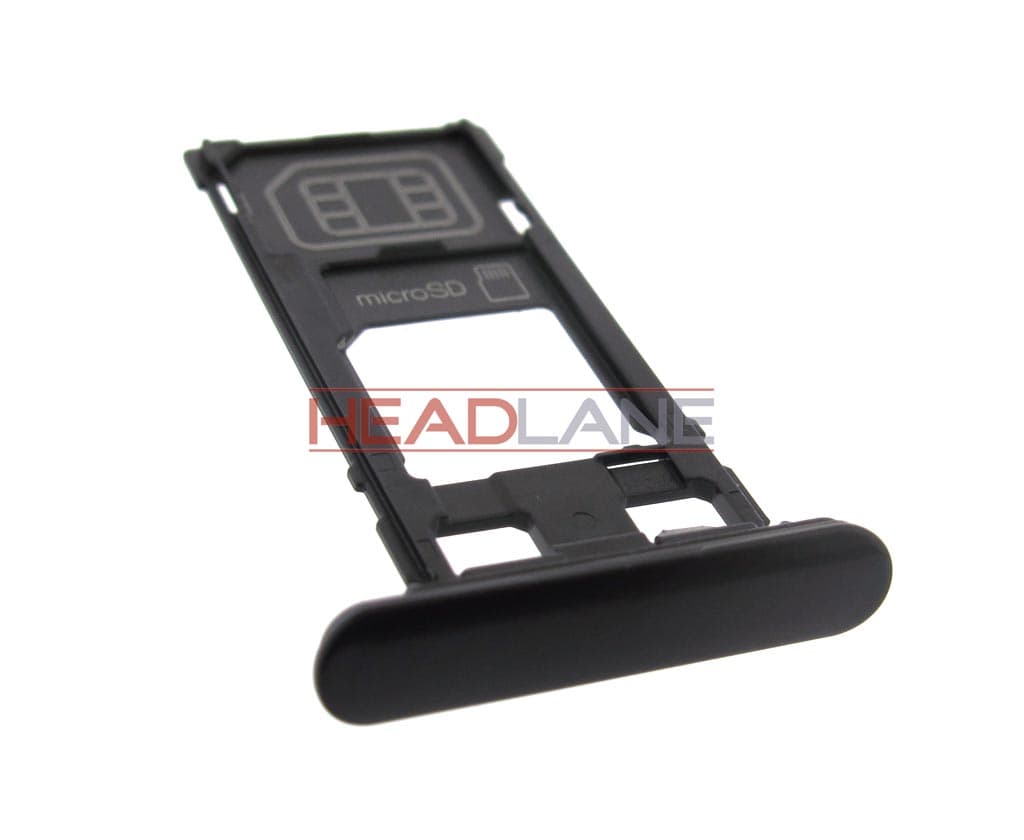 Sony F8331 Xperia XZ SIM / MicroSD Card Tray - Black - 1304-9102 - Sony Replacement Part