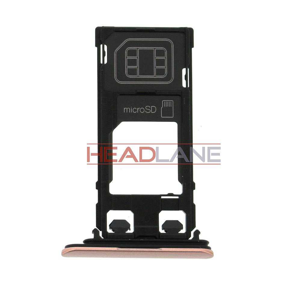 Sony F8331 Xperia XZ SIM / MicroSD Card Tray - Pink - 1304-9105 - Sony Replacement Part