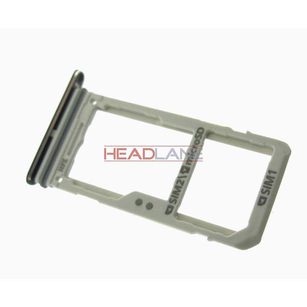 Samsung SM-G955FD Galaxy S8+ SIM Card Tray (Dual SIM) - Black - GH98-40977A - Samsung Replacement Part