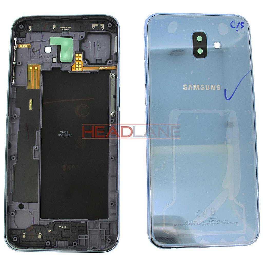 Samsung SM-J610 Galaxy J6+ (2018) Back / Battery Cover - Grey - GH82-17872C - Samsung Replacement Part