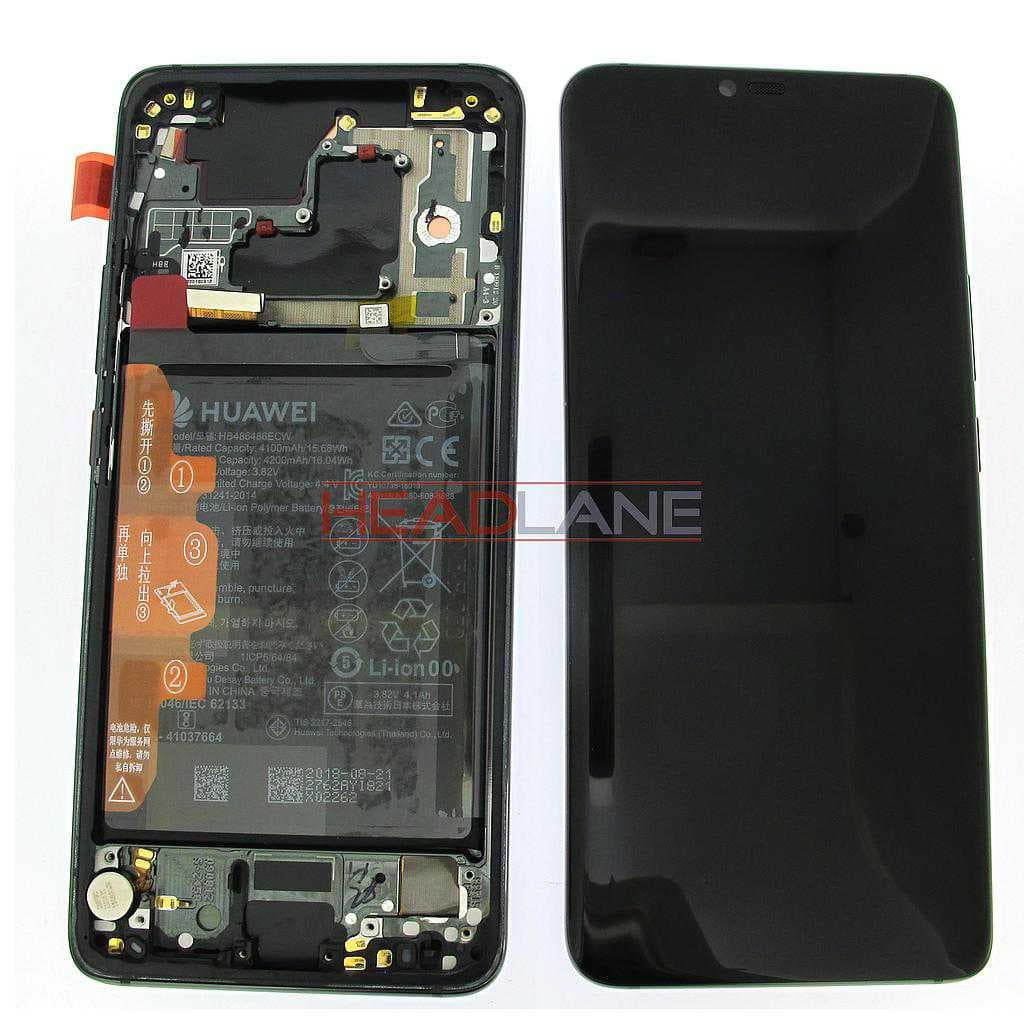 Huawei Mate 20 Pro LCD Display / Screen + Touch + Battery Assembly - Black - 02352FRL - Huawei Replacement Part