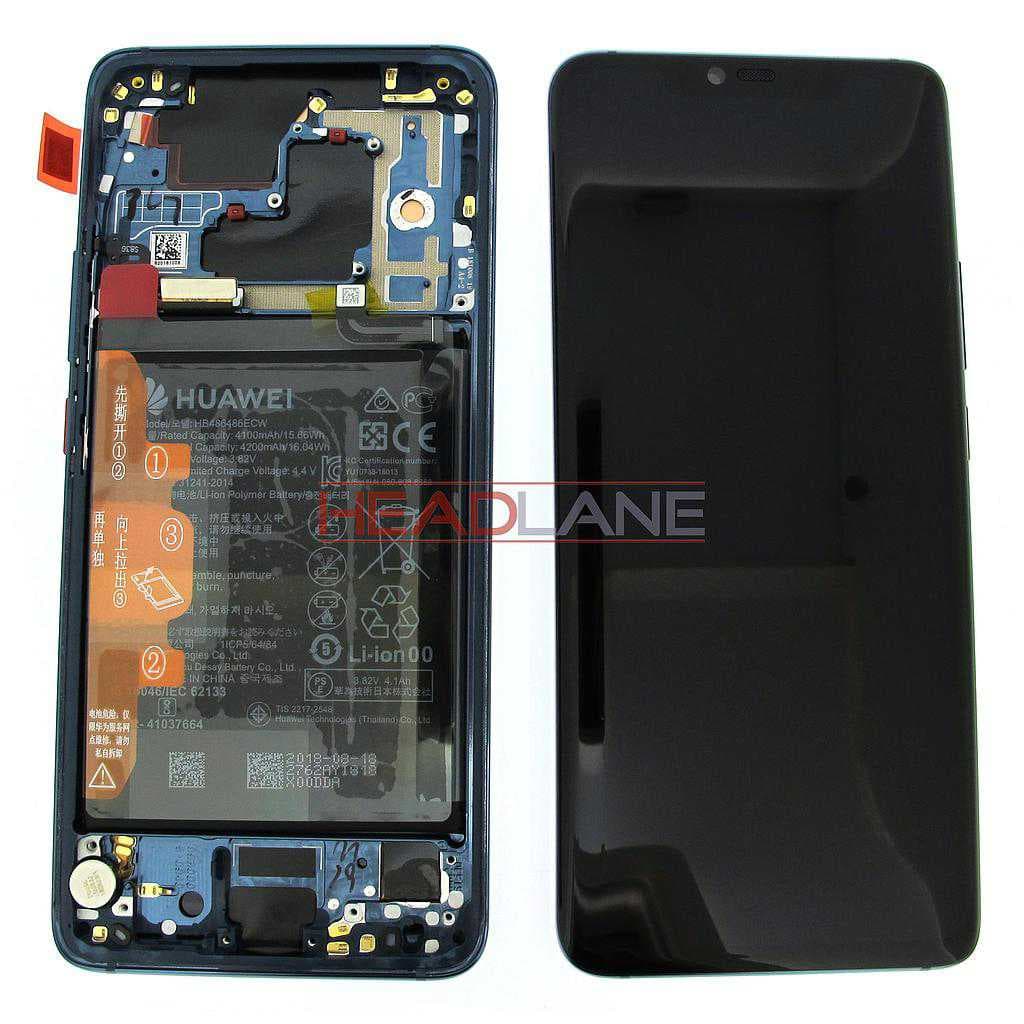 Huawei Mate 20 Pro LCD Display / Screen + Touch + Battery Assembly - Midnight Blue - 02352GFX - Huawei Replacement Part