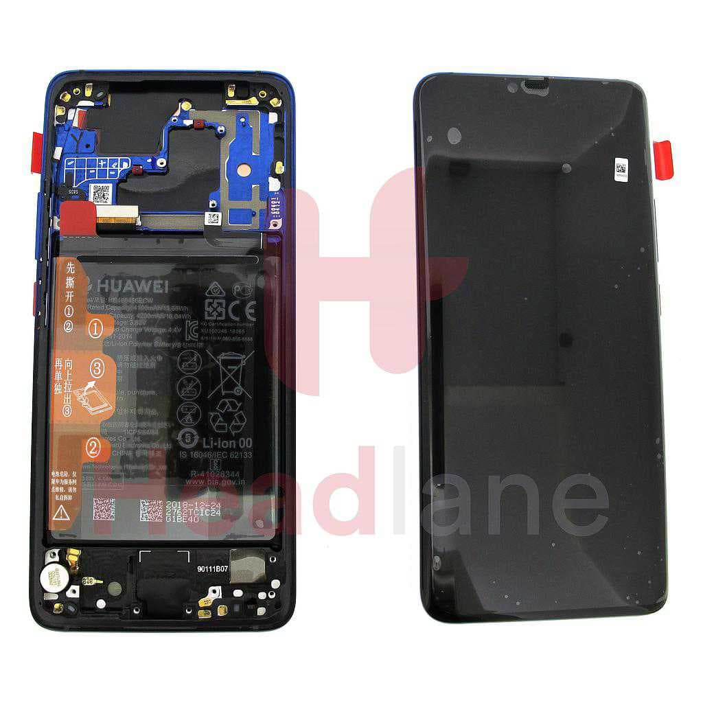 Huawei Mate 20 Pro LCD Display / Screen + Touch + Battery Assembly - Twilight - 02352GGC - Huawei Replacement Part