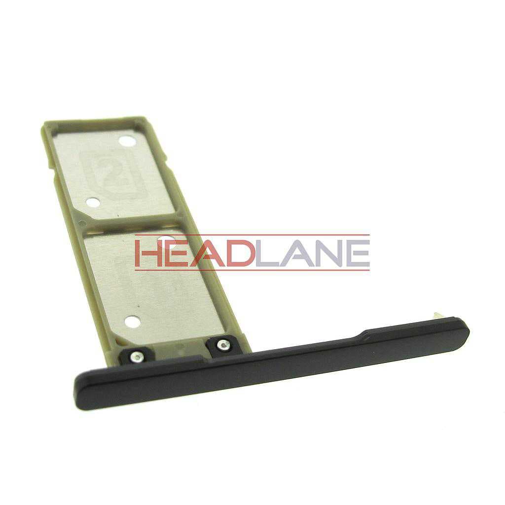 Sony G3112 Xperia XA1 SIM Card Tray - Black (Dual) - 306J1X60C00 - Sony Replacement Part