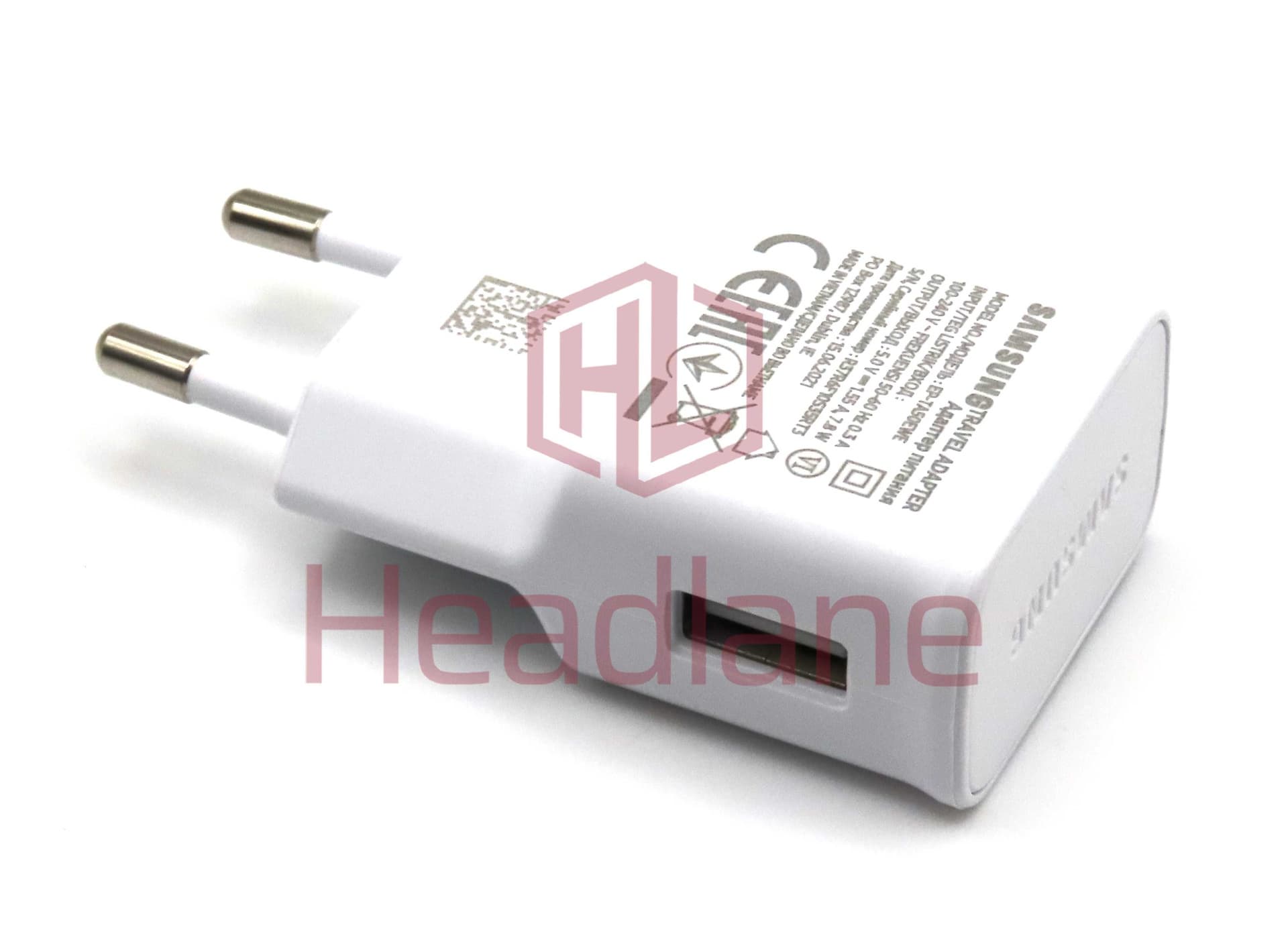 Samsung EP-TA50EWE USB-A Charger (Head Only) 5V 1.55A (7.75w) - White (EU 2 Pin) - GH44-02762A
