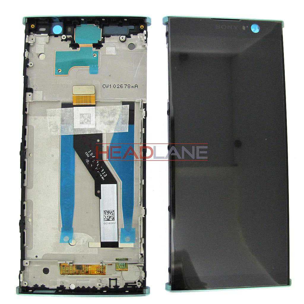 Sony H3413 H4493 Xperia XA2 Plus LCD Display / Screen + Touch / Digitizer - Green - 78PC5100040 - Sony Replacement Part