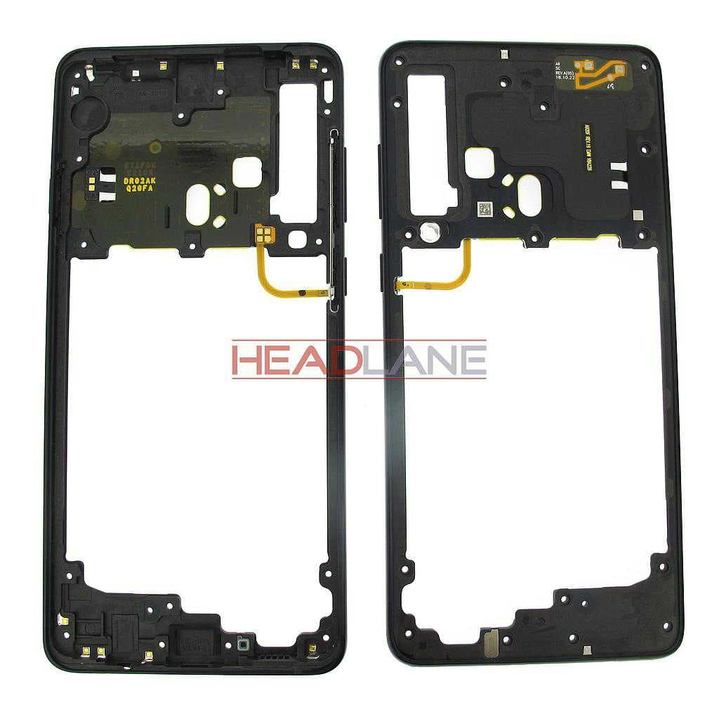Samsung SM-A920 Galaxy A9 (2018) Middle Cover / Chassis - Black - GH96-12294A - Samsung Replacement Part