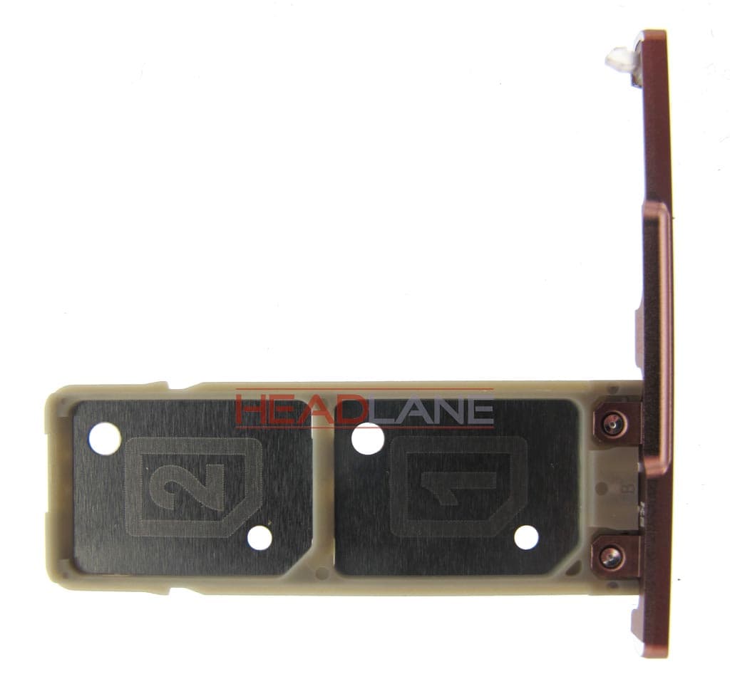 Sony G3212 Xperia XA1 Ultra SIM Card Tray - Pink (Dual) - 306J1YE0E00 - Sony Replacement Part