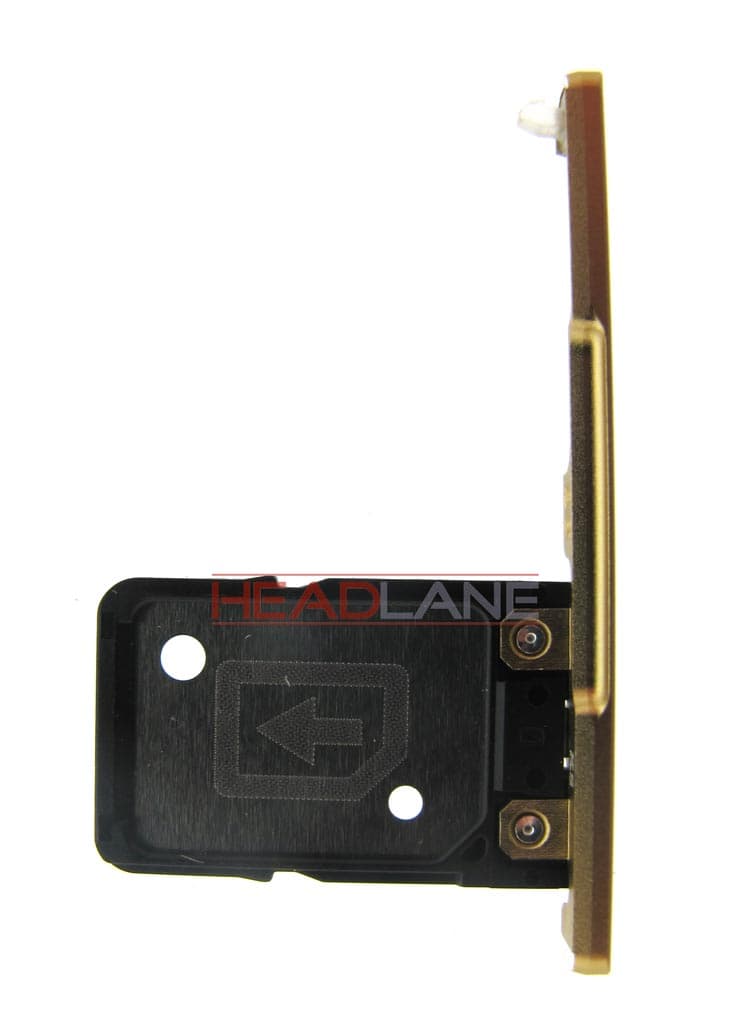 Sony G3221 Xperia XA1 Ultra SIM Card Tray - Gold (Single) - 306J1YE0500 - Sony Replacement Part