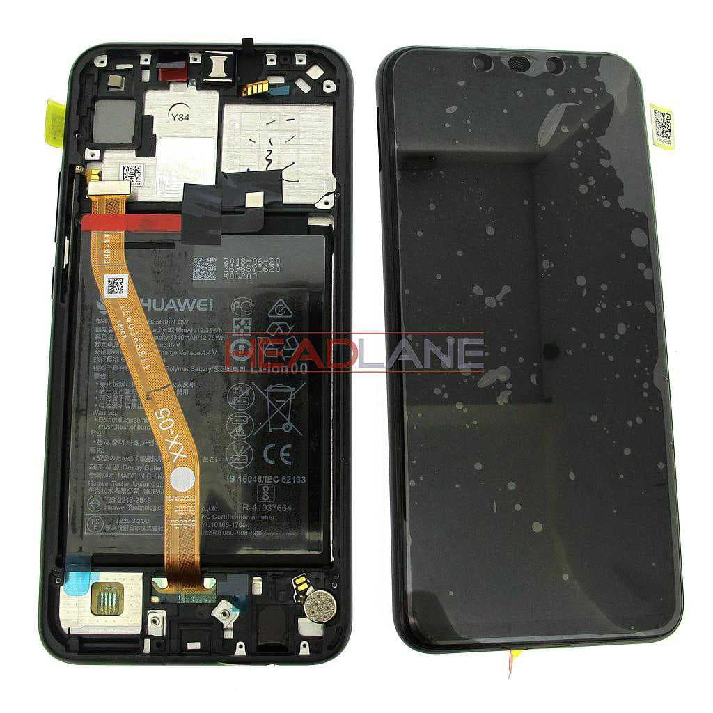 Huawei P Smart+ / P Smart Plus Nova 3i LCD Display / Screen + Touch + Battery Assembly - Black - 02352BUE - Huawei Replacement Part