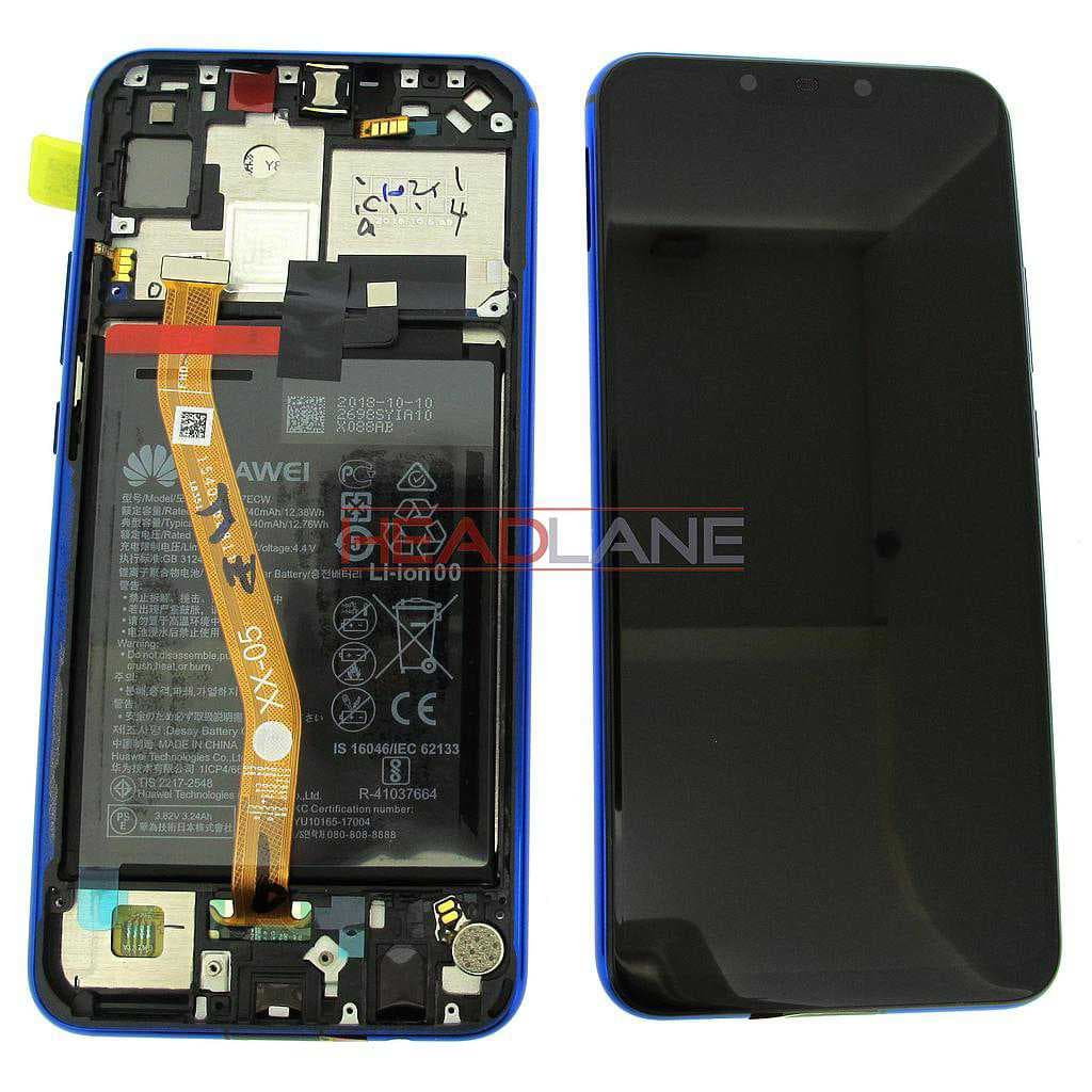 Huawei P Smart+ / P Smart Plus Nova 3i LCD Display / Screen + Touch + Battery Assembly - Purple - 02352BUH - Huawei Replacement Part