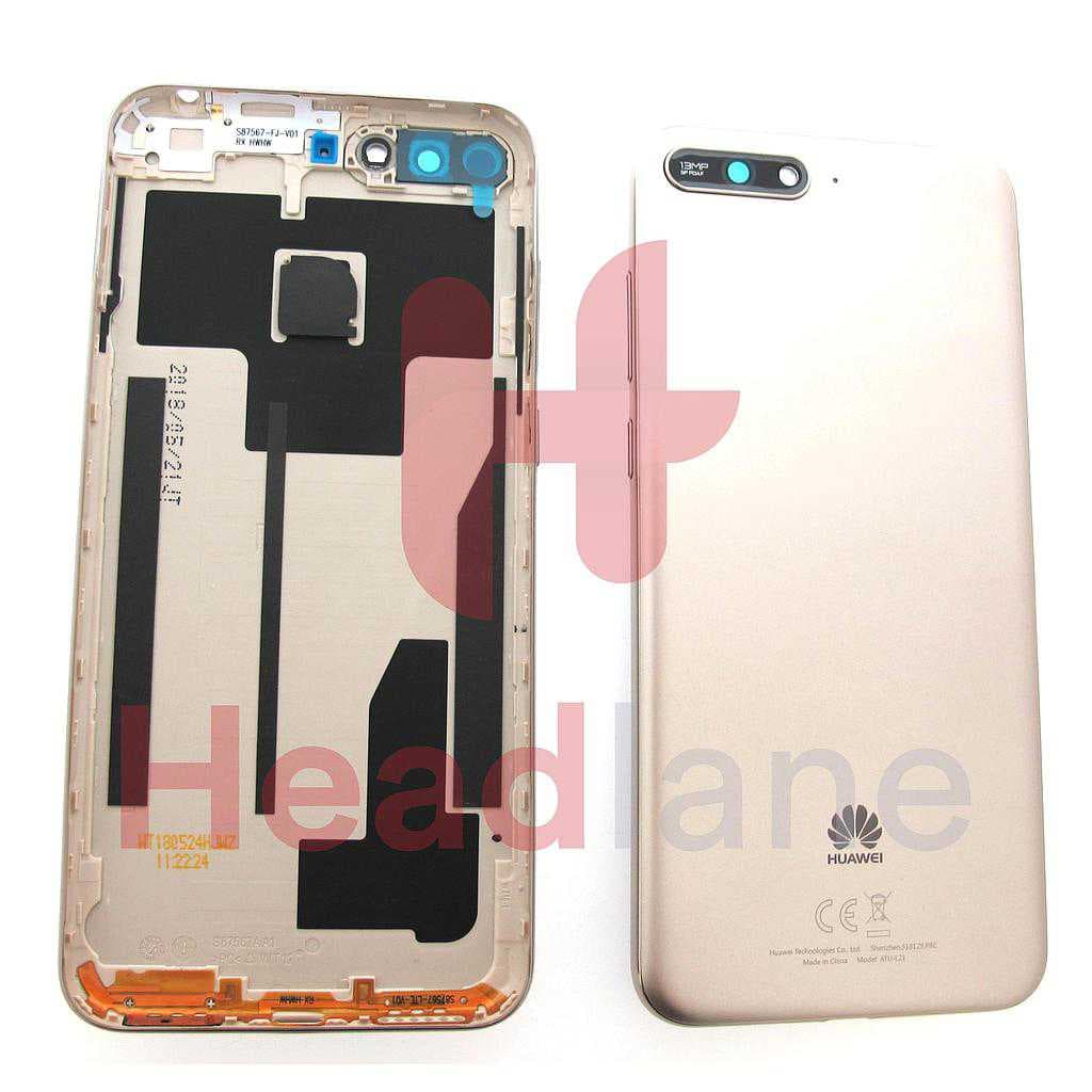 Huawei Y6 (2018) Battery / Back Cover - Gold - 97070TXW - Huawei Replacement Part