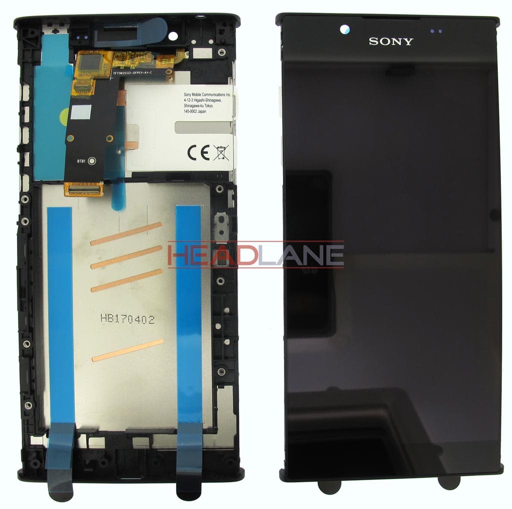 Sony G3311 G3312 Xperia L1 / Dual - LCD Display / Screen + Touch - Black - A/8CS-81000-0005 - Sony Replacement Part