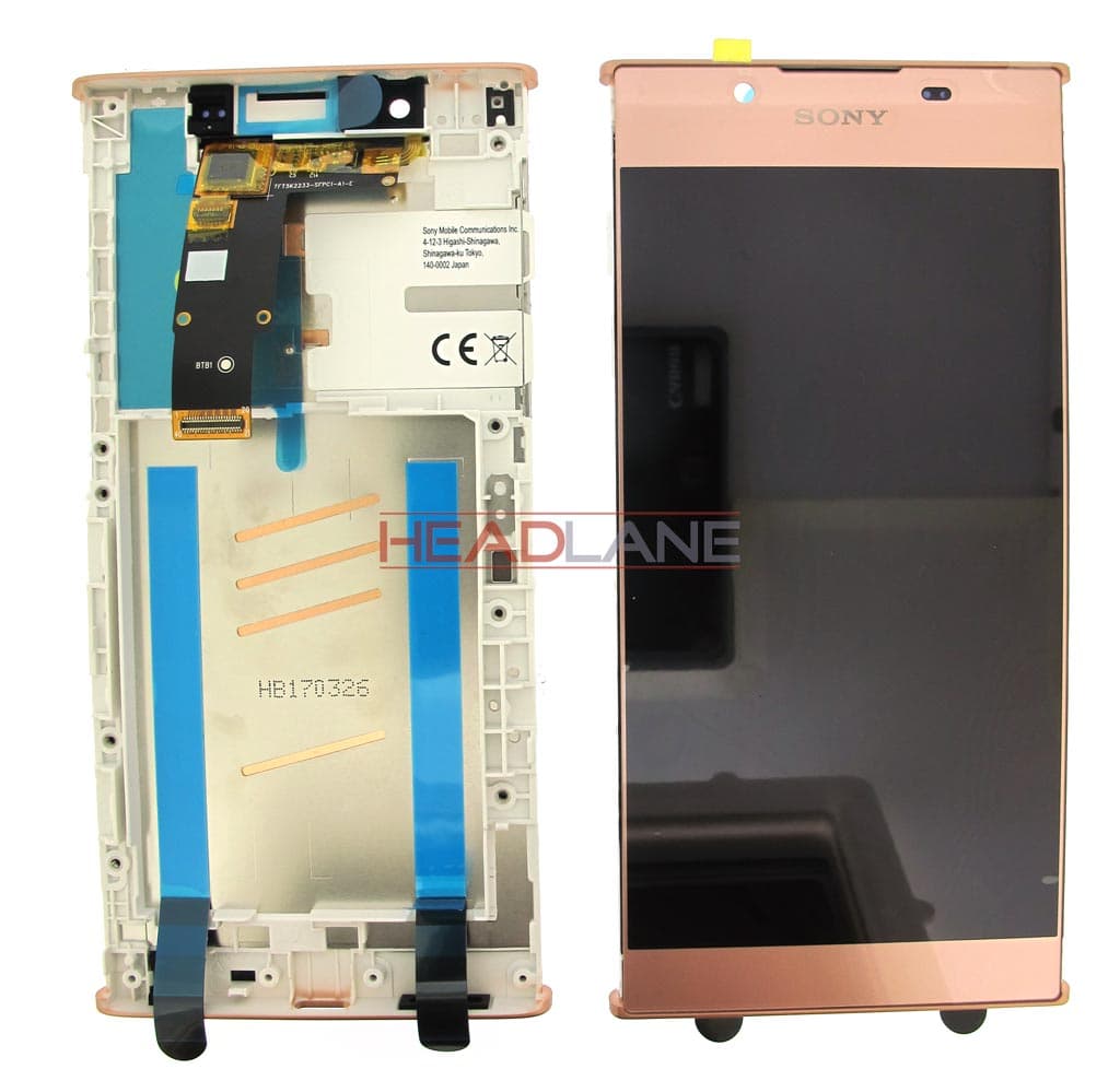 Sony G3311 G3312 Xperia L1 / Dual - LCD Display / Screen + Touch - Rose - A/8CS-81000-0003 - Sony Replacement Part