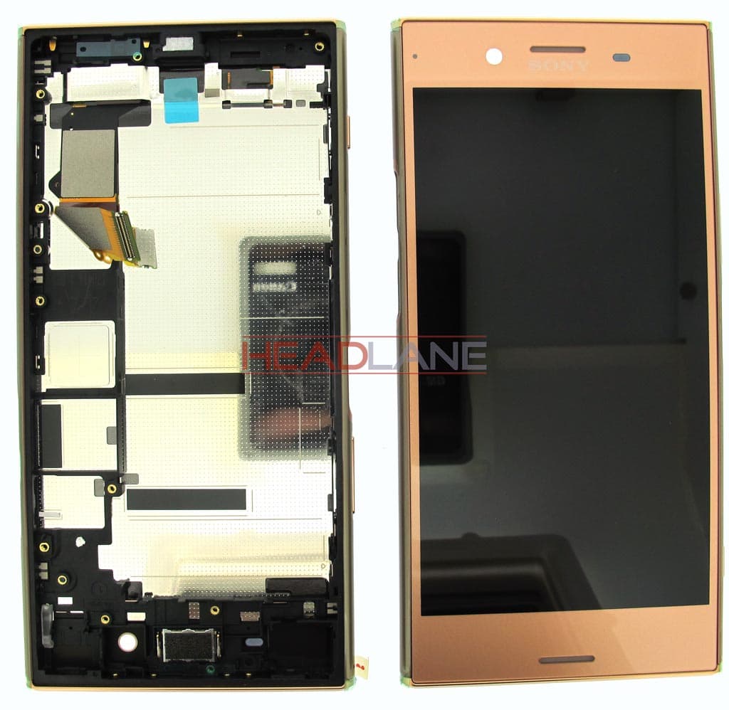 Sony G8141 Xperia XZ Premium LCD Display / Screen + Touch - Pink - 1307-9873 - Sony Replacement Part