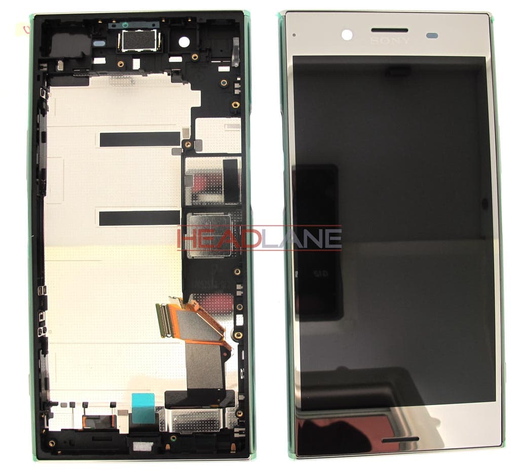 Sony G8142 Xperia XZ Premium (Dual SIM) LCD Display / Screen + Touch - Chrome - 1307-9887 - Sony Replacement Part
