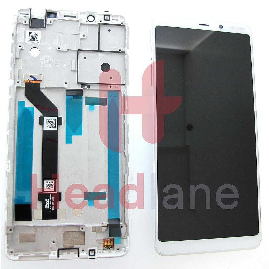 Nokia 3.1+ TA-1104 TA-1125 LCD Display / Screen + Touch - White - 20ROOWW0001 - Nokia (HMD) Replacement Part