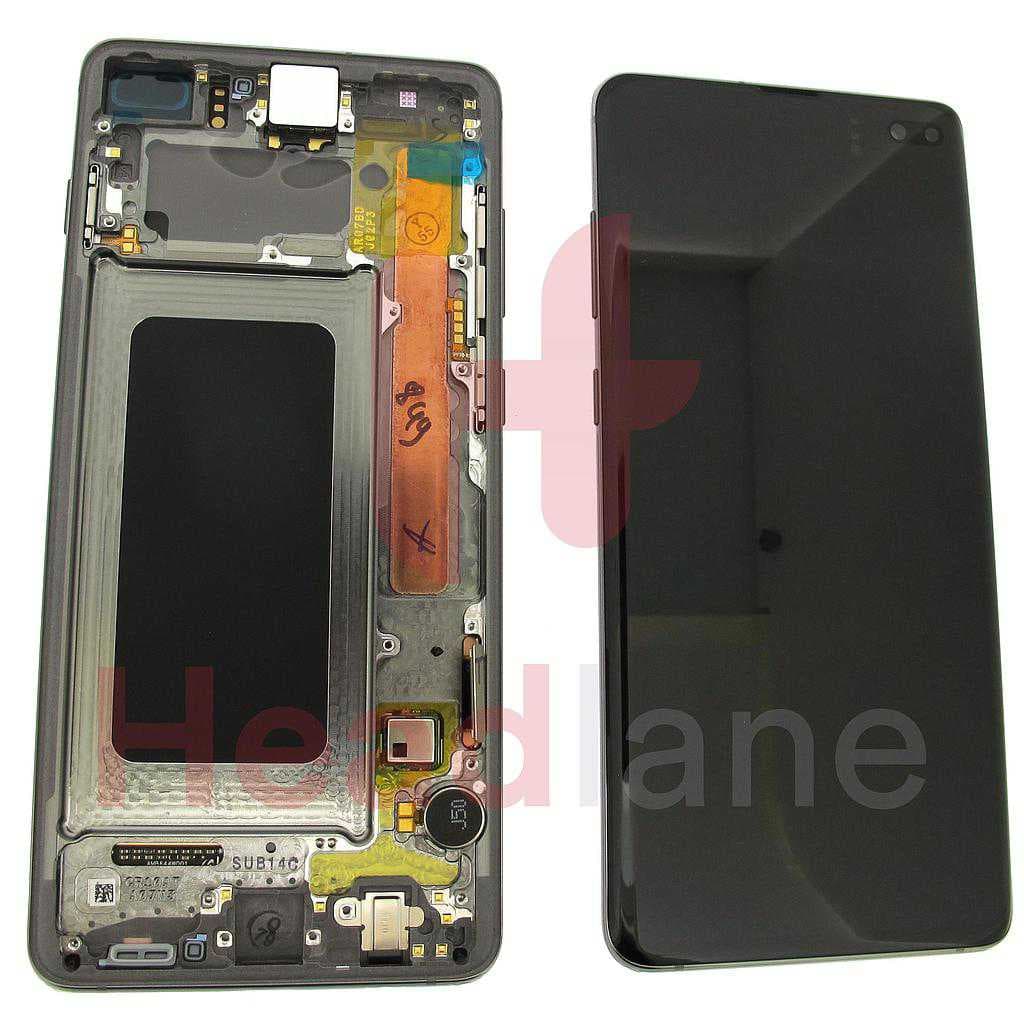 Samsung SM-G975 Galaxy S10+ / S10 Plus LCD Display / Screen + Touch - Prism Black - GH82-18834A - Samsung Replacement Part