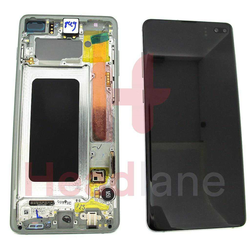 Samsung SM-G975 Galaxy S10+ / S10 Plus LCD Display / Screen + Touch - Prism White - GH82-18834B - Samsung Replacement Part