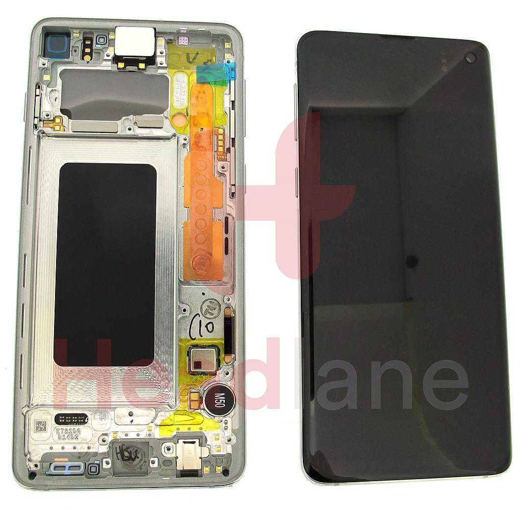 Samsung SM-G973 Galaxy S10 LCD Display / Screen + Touch - Prism White - GH82-18850B - Samsung Replacement Part