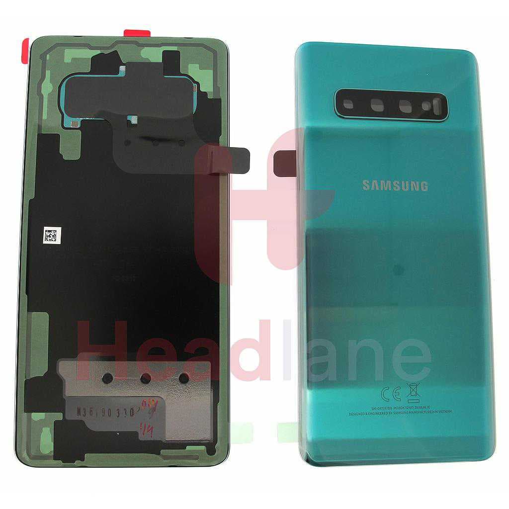 Samsung SM-G975 Galaxy S10+ / S10 Plus Back / Battery Cover - Prism Green - GH82-18406E - Samsung Replacement Part