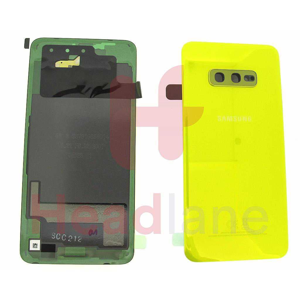 Samsung SM-G970 Galaxy S10E Back / Battery Cover - Canary Yellow - GH82-18452G - Samsung Replacement Part