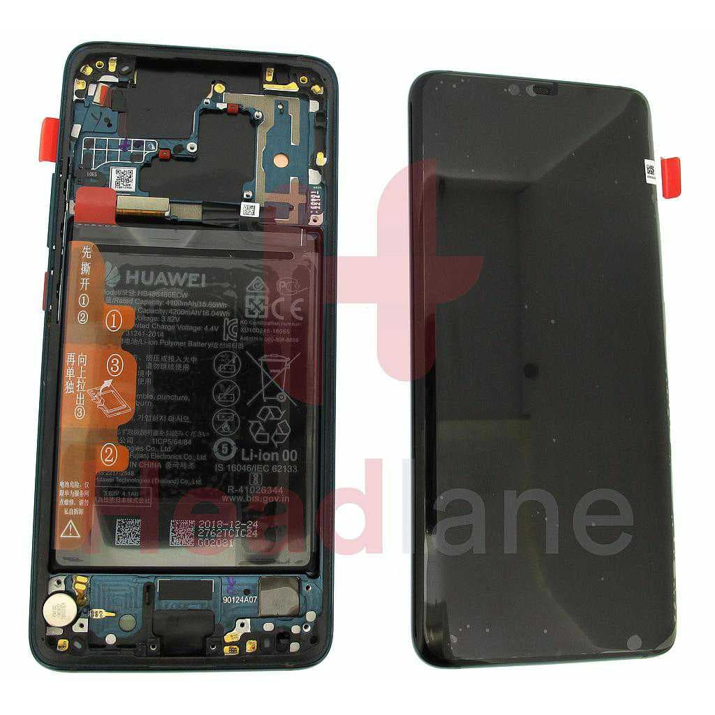 Huawei Mate 20 Pro LCD Display / Screen + Touch + Battery Assembly - Emerald Green - 02352GGB - Huawei Replacement Part