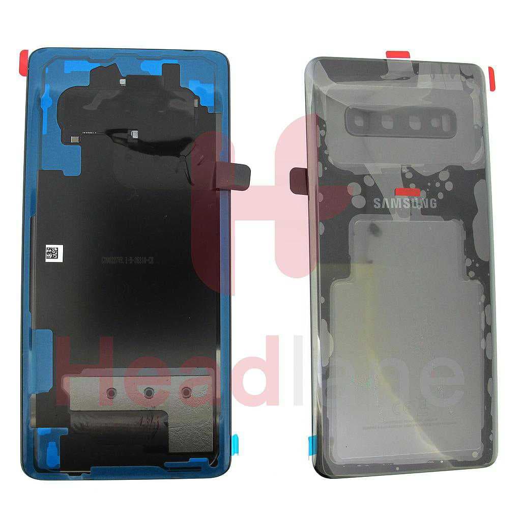 Samsung SM-G975 Galaxy S10+ / S10 Plus Back / Battery Cover - Ceramic Black - GH82-18867A - Samsung Replacement Part
