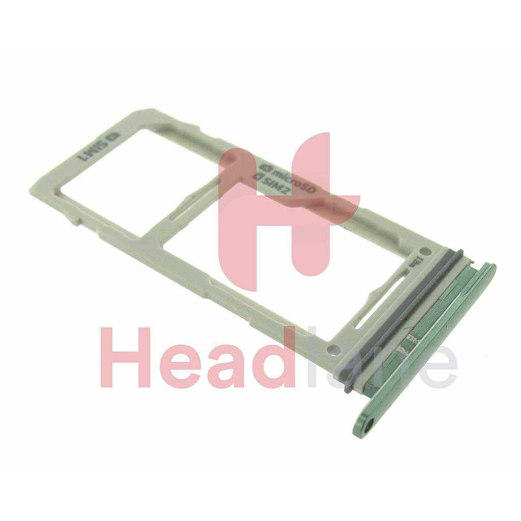 Samsung SM-G975 Galaxy S10+ / S10 Plus SIM / Memory Card Tray (Hybrid / Dual SIM) - Prism Green - GH98-43724E - Samsung Replacement Part