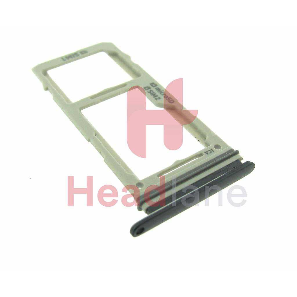 Samsung SM-G970 Galaxy S10E SIM / Memory Card Tray (Hybrid / Dual SIM) - Prism Black - GH98-43759A - Samsung Replacement Part