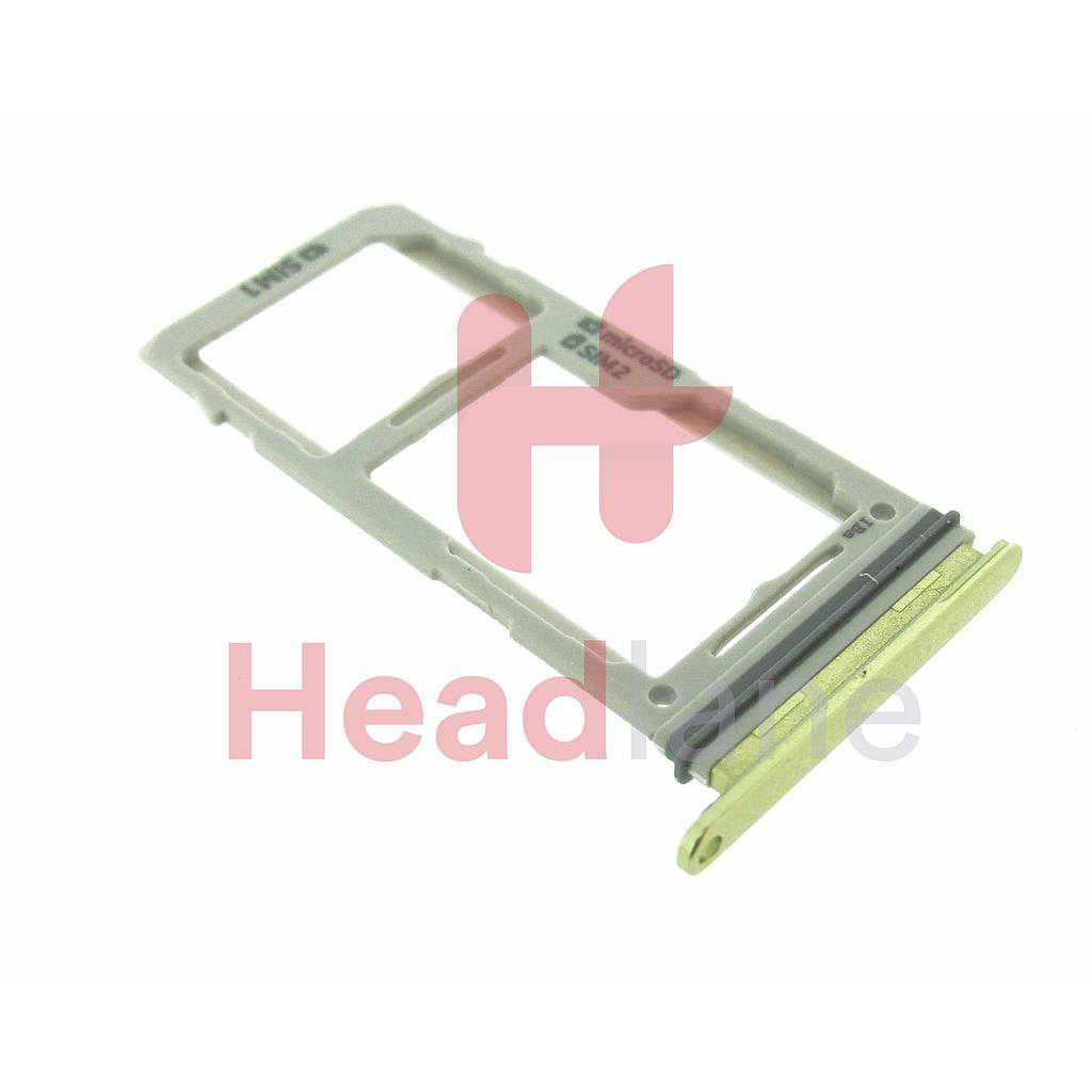 Samsung SM-G970 Galaxy S10E SIM / Memory Card Tray (Hybrid / Dual SIM) - Canary Yellow - GH98-43759G - Samsung Replacement Part