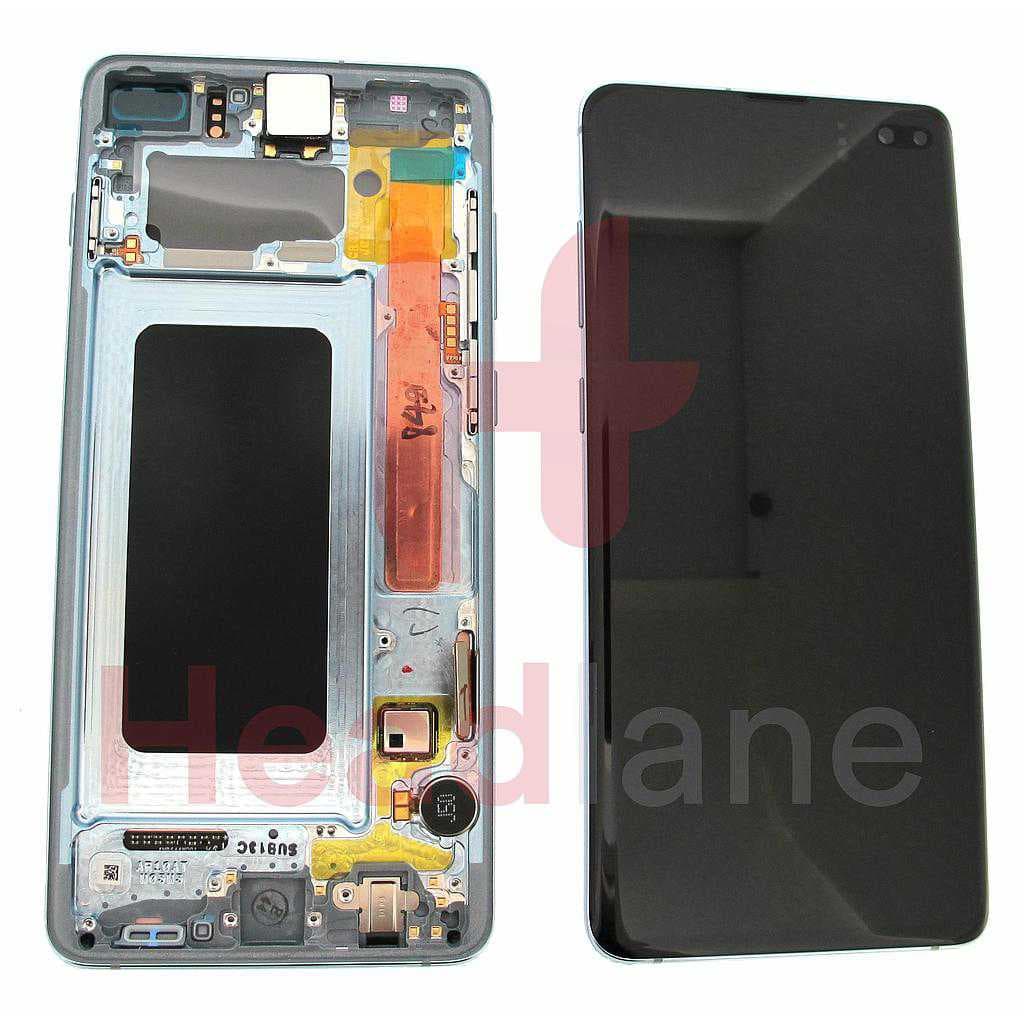 Samsung SM-G975 Galaxy S10+ / S10 Plus LCD Display / Screen + Touch - Prism Blue - GH82-18849C - Samsung Replacement Part