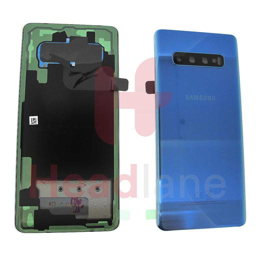 Samsung SM-G975 Galaxy S10+ / S10 Plus Back / Battery Cover - Prism Blue - GH82-18406C - Samsung Replacement Part