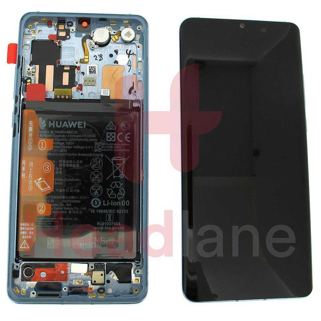 Huawei P30 Pro LCD Display / Screen + Touch + Battery Assembly - Breathing Crystal - 02352PGH - Huawei Replacement Part