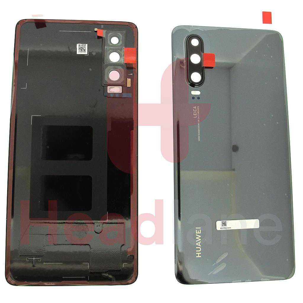 Huawei P30 Back / Battery Cover - Black - 02352NMM - Huawei Replacement Part